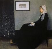 James Abbott Mcneill Whistler arrangemang i gratt och svart nr 1 konstnarens moder oil painting artist